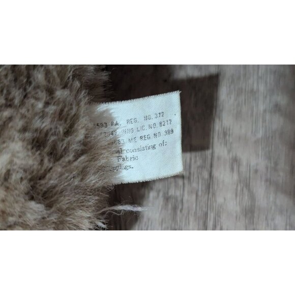 Vintage Plush Saint Bernard Dog Stuffed Animal 10-Inch tan brown - Picture 6 of 10